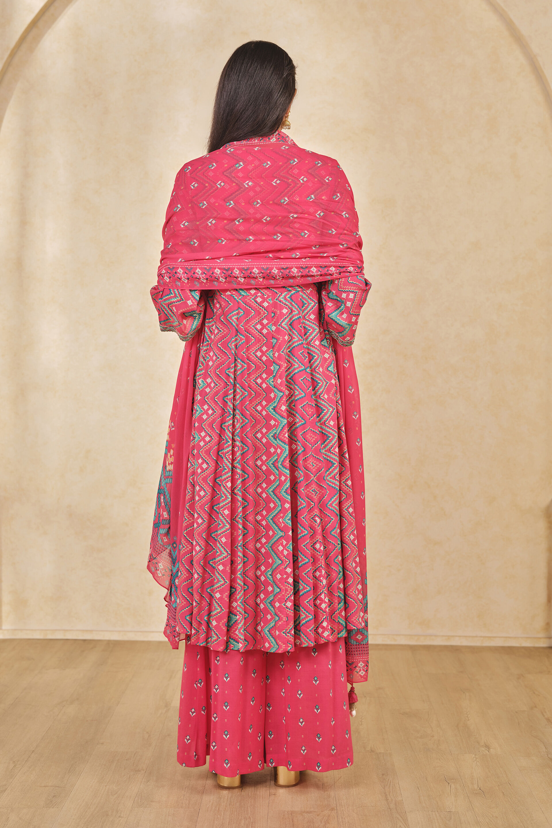 Fitoor Kurta Set, Pink, image 5